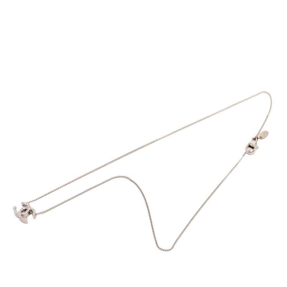 CHANEL Silver Logo Necklace - Picture 3 of 6